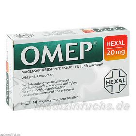 Omep HEXAL 20mg magensaftresistente Tabletten, 14 ST – PZN 6817788 из Германии (PZN 6817788)