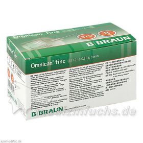 OMNICAN fine Pen-Kanüle G31 0.25X8mm, 100 ST – PZN 7028639 из Германии (PZN 7028639)