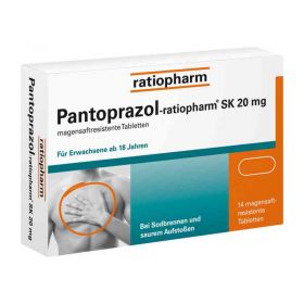Pantoprazol-ratiopharm SK 20mg (14 stk) – PZN 5520856 из Германии (PZN 5520856)