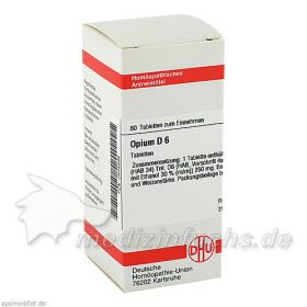 OPIUM D 6, 80 ST – PZN 2634499 из Германии (PZN 2634499)