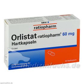 Orlistat-ratiopharm 60 mg Hartkapseln, 42 ST – PZN 8845398 из Германии (PZN 8845398)