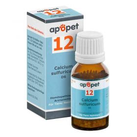 Apopet Schüssler-salz Nummer 12  Calcium sulf.D 6 veterinär  (12 g) – PZN 11685774 из Германии (PZN 11685774)