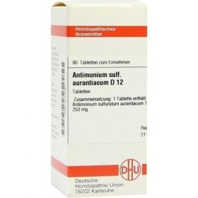 ANTIMONIUM SULF AURANT D12, 80 ST – PZN 2127087 из Германии (PZN 2127087)