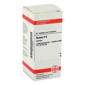 Rumex D 6 Tabletten (80 stk) – PZN 2635524 из Германии (PZN 2635524)