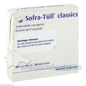 Sofra-Tüll classics Abschnitte 10x10cm, 50 ST – PZN 7050774 из Германии (PZN 7050774)