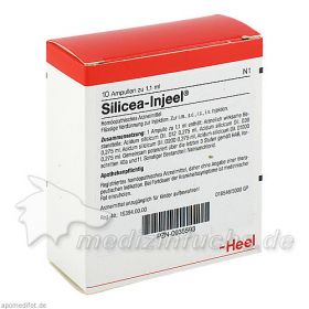 SILICEA INJ, 10 ST – PZN 935593 из Германии (PZN 935593)