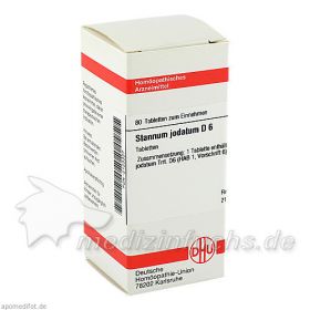 STANNUM JODAT D 6, 80 ST – PZN 2123327 из Германии (PZN 2123327)