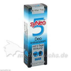 syNEO 5 MAN Deo-Antitranspirant, 30 ML – PZN 1035118 из Германии (PZN 1035118)
