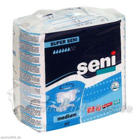 Super Seni Medium Windeln für Erwachsene, 10 ST – PZN 1405526 из Германии (PZN 1405526)