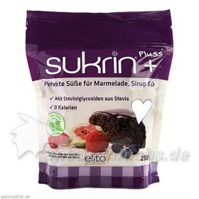 SUKRIN Pluss doppelte Süße mit Stevioglycoside, 250 G – PZN 2088364 из Германии (PZN 2088364)
