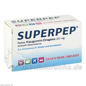 Superpep Reise Kaugummi-Dragees 20mg, 20 ST – PZN 7560067 из Германии (PZN 7560067)