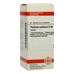 Thallium Acet. D 30 Tabletten (80 stk) – PZN 2808367 из Германии (PZN 2808367)