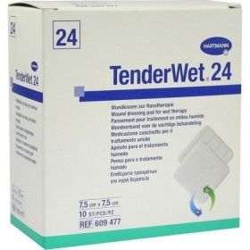 TENDERWET 24 Kompressen 7,5x7,5 cm steril, 10 ST – PZN 3548253 из Германии (PZN 3548253)