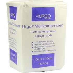 URGO MULLKOMPR 10X10CM, 100 ST – PZN 6187927 из Германии (PZN 6187927)
