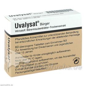 Uvalysat Bürger, 60 ST – PZN 1095818 из Германии (PZN 1095818)