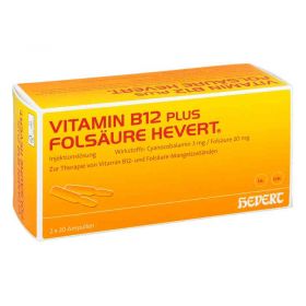 Vitamin B12 plus Folsäure Hevert [a-akut] 2 ml Amp (2X20 stk) – PZN 2840425 из Германии (PZN 2840425)
