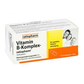 Vitamin B Komplex ratiopharm Kapseln (60 stk) – PZN 4132750 из Германии (PZN 4132750)