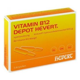 Vitamin B12 Depot Hevert Ampullen (5 stk) – PZN 6078351 из Германии (PZN 6078351)