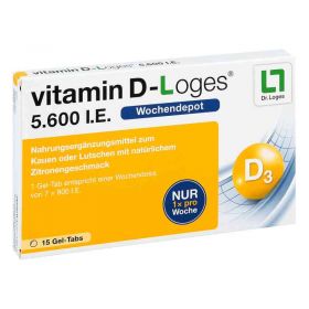 Vitamin D-loges 5.600 I.e. Kautabletten (15 stk) – PZN 10073661 из Германии (PZN 10073661)