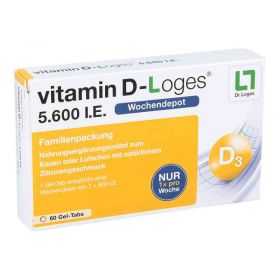 Vitamin D-loges 5.600 I.e. Kautablette (n) familienpackung (60 stk) – PZN 11640978 из Германии (PZN 11640978)