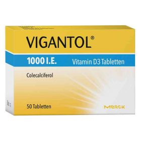 Vigantol 1.000 I.e. Vitamin D3 Tabletten (50 stk) – PZN 13155678 из Германии (PZN 13155678)