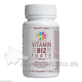 Vitamin B12 FORTE 500 ug Methylcobalamin, 60 ST – PZN 13426947 из Германии (PZN 13426947)