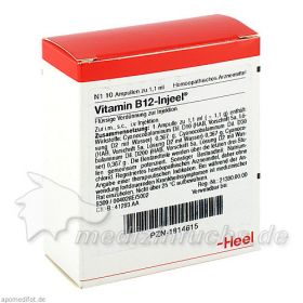 VITAMIN B12 Injeel Ampullen, 10 ST – PZN 1814615 из Германии (PZN 1814615)