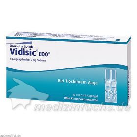 VIDISIC EDO Augengel, 10X0.6 ML – PZN 2726190 из Германии (PZN 2726190)