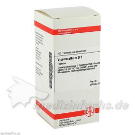 VISCUM ALBUM D 1 Tabletten, 200 ST – PZN 2933687 из Германии (PZN 2933687)