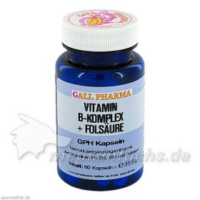 VITAMIN B Komplex+Fols, 60 ST – PZN 3379603 из Германии (PZN 3379603)