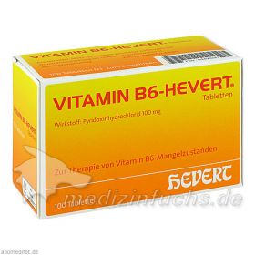VITAMIN B6 Hevert Tabletten, 100 ST – PZN 4490283 из Германии (PZN 4490283)
