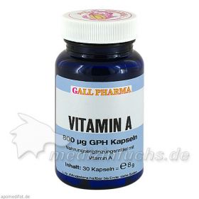 VITAMIN A 800 \m63g GPH Kapseln, 30 ST – PZN 4631803 из Германии (PZN 4631803)