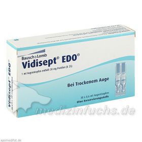 VIDISEPT EDO Ein Dosis Ophtiolen, 30X0.6 ML – PZN 8768769 из Германии (PZN 8768769)