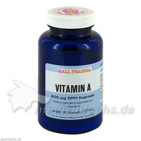 VITAMIN A 800 \m63g GPH Kapseln, 180 ST – PZN 896574 из Германии (PZN 896574)