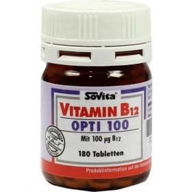 VITAMIN B12 Opti 100 Tabletten, 180 ST – PZN 9520592 из Германии (PZN 9520592)