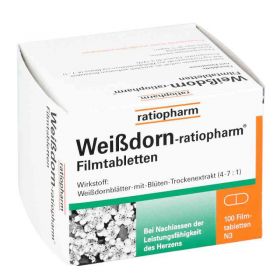 Weißdorn-ratiopharm (100 stk) – PZN 10546958 из Германии (PZN 10546958)