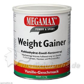 WEIGHT GAINER Megamax Vanille Pulver, 1500 G – PZN 7345914 из Германии (PZN 7345914)