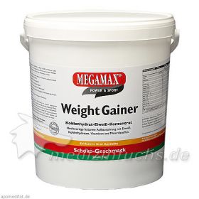 WEIGHT GAINER Megamax Schoko Pulver, 7000 G – PZN 7345972 из Германии (PZN 7345972)