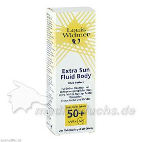 WIDMER Extra Sun Fluid Body SPF 50+ unparf, 100 ML – PZN 9384605 из Германии (PZN 9384605)