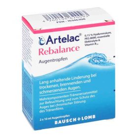 Artelac Rebalance Augentropfen (2X10 ml) – PZN 10346308 из Германии (PZN 10346308)