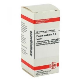 Zincum Aceticum D 4 Tabletten (80 stk) – PZN 2637351 из Германии (PZN 2637351)