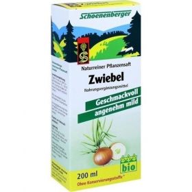 ZWIEBELSAFT naturrein Schoenenberger, 200 ML – PZN 1159524 из Германии (PZN 1159524)