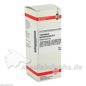 YOHIMBINUM HYDROCHLORICUM D 4 Dilution, 50 ML – PZN 2933782 из Германии (PZN 2933782)