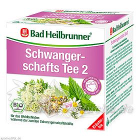 BAD HEILBRUNNER Tee Schwangerschaft 2 Bio Fbtl., 15 ST – PZN 6735346 из Германии (PZN 6735346)