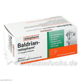 Baldrian-ratiopharm, 60 ST – PZN 7052750 из Германии (PZN 7052750)