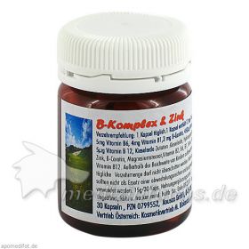 B-Komplex plus Zink, 30 ST – PZN 799552 из Германии (PZN 799552)