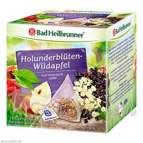 Bad Heilbrunner Holunderblüten Wildapfel Tee Pyr., 15 ST – PZN 9097490 из Германии (PZN 9097490)