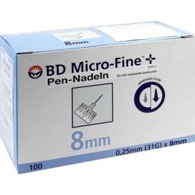 B-D Micro Fine+8 Nadeln 0.25x8mm, 100 ST – PZN 9296054 из Германии (PZN 9296054)
