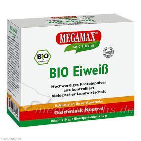 Bio Eiweiss neutral Megamax, 7X30 G – PZN 10133564 из Германии (PZN 10133564)