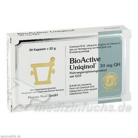 BioActive Uniqinol 30mg QH Pharma Nord, 30 ST – PZN 11077655 из Германии (PZN 11077655)